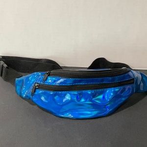 Metallic Blue Fanny Pack